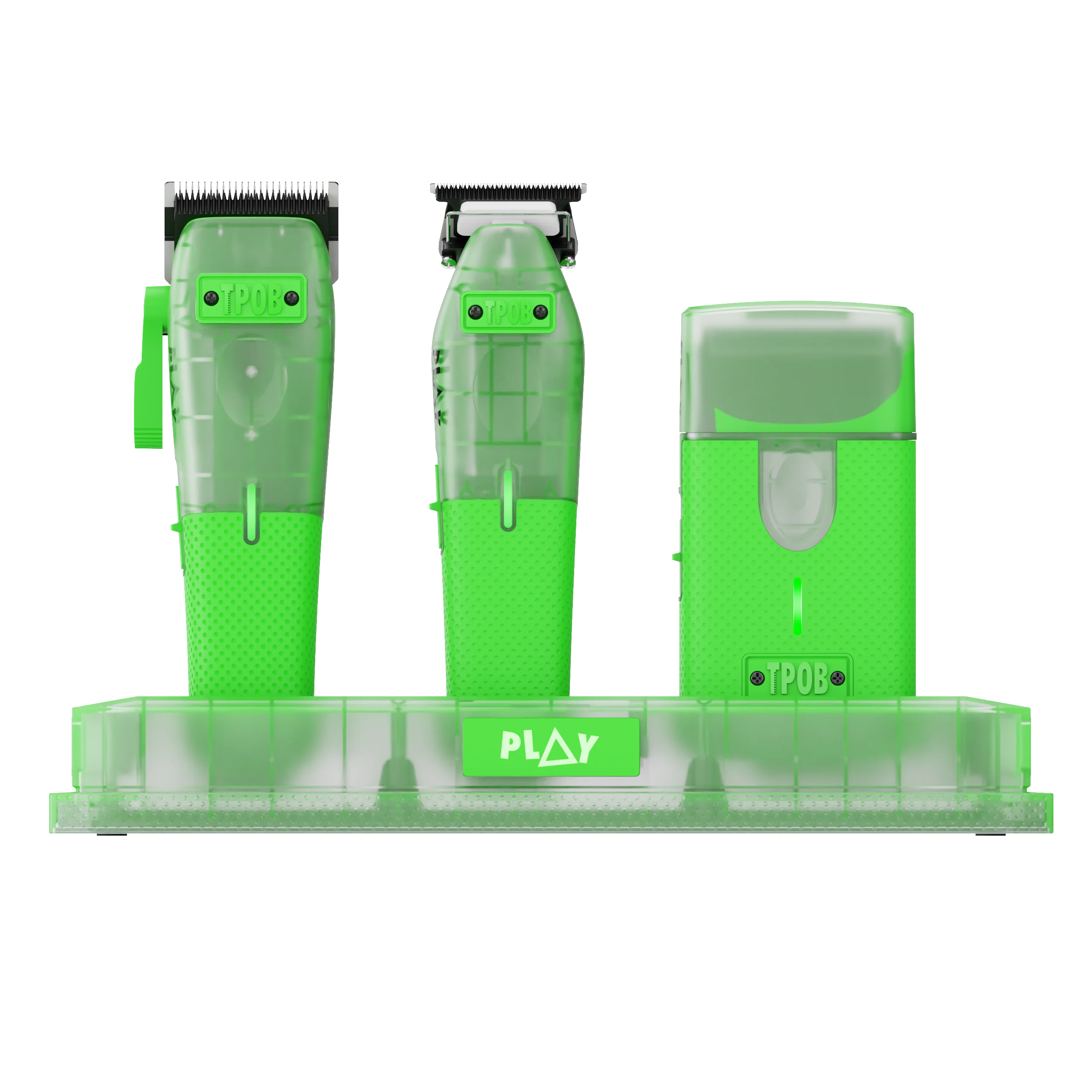 PLAY MINI Transparent GREEN bundle with stand (Wholesale case of 6) - Image 3