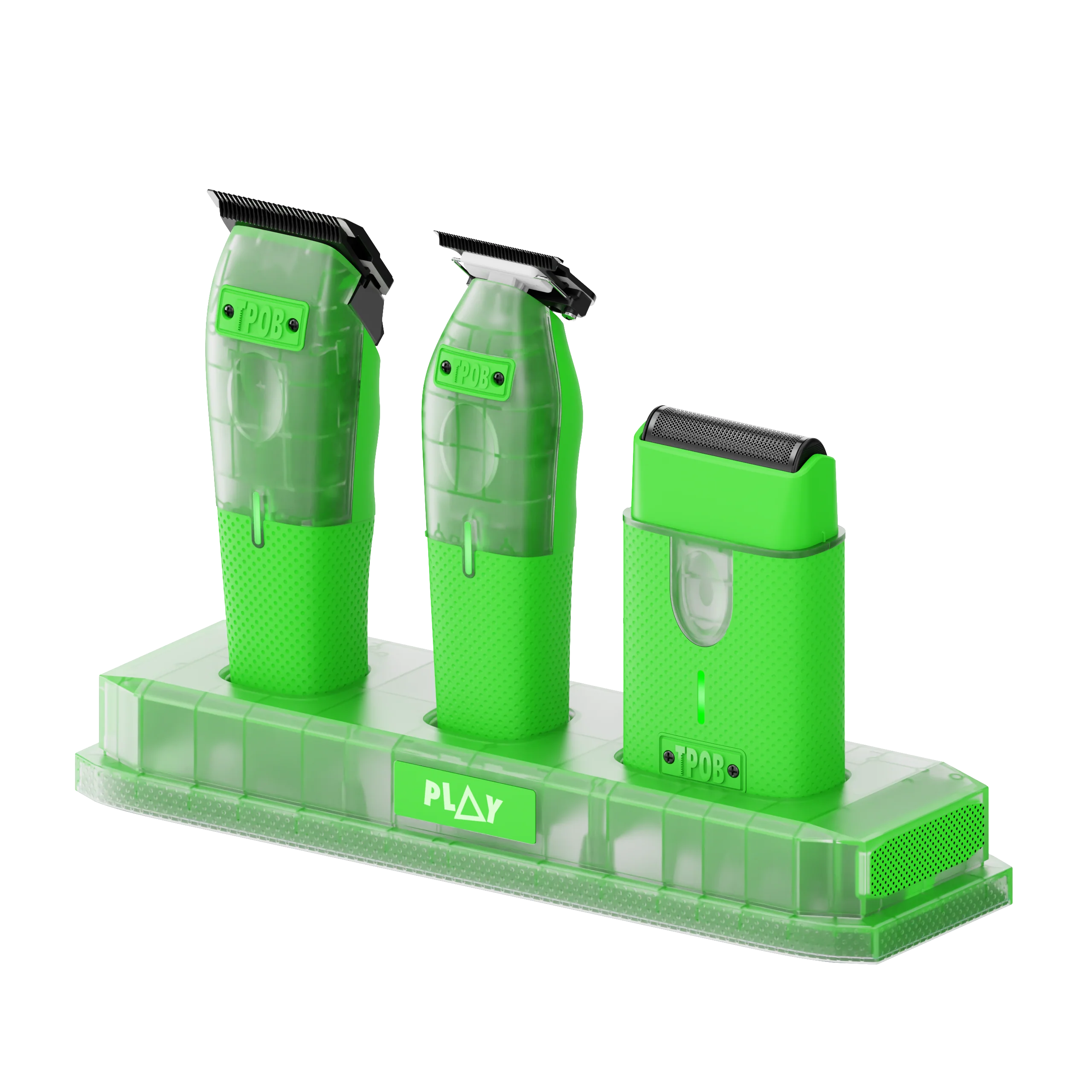 PLAY MINI Transparent GREEN bundle with stand (Wholesale case of 6) - Image 5