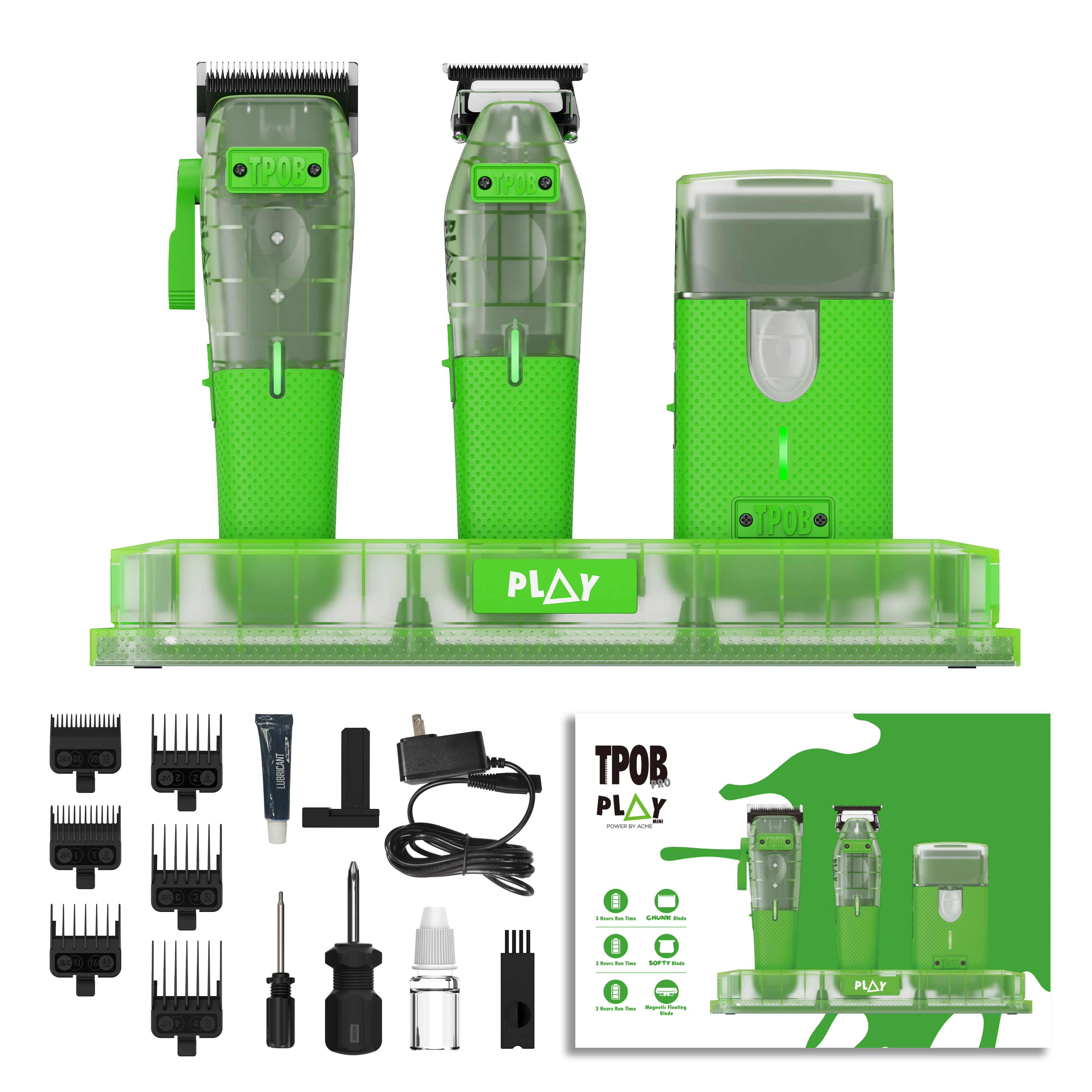 PLAY MINI Transparent GREEN bundle with stand - Image 6
